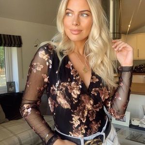 Silkfred sequin bodysuit! NEW WITH TAGS!